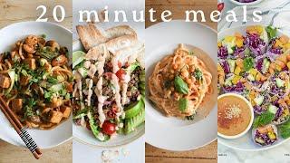 EASY VEGAN MEALS UNDER 20 MINS | 4 Lazy, Quick & Tasty Recipes + GIVEAWAY!