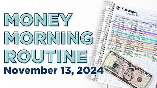 Money Morning Routine | Paycheck Budgeting