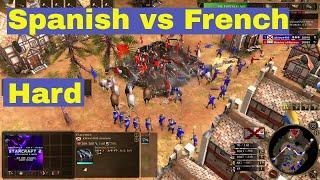 1V1 Spanish Vs French Hard Fast Cpu Age of Empires III,