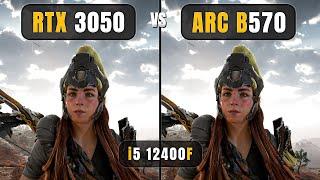 RTX 3050 vs ARC B570 - i5 12400F | Test in 12 Games