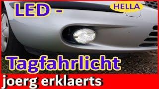 LED Tagfahrlicht einbauen Tagfahrleuchten montieren / nachrüsten Hella Tutorial #273