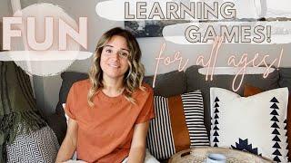 Our favorite LEARNING GAMES | For ALL AGES | GAMESCHOOLING