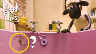 Who's in Shaun the Sheep's bathtub? 