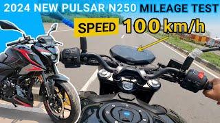 2024 Bajaj Pulsar N250 Mileage Test | Pulsar N250 Mileage | New Model Pulsar N250 Mileage| N250|250