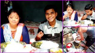 Bengali Simple Thali Challenge /Eating show  / Eating Competition  / K M Vlogs