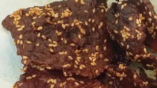 C/w Nana: Lao Sweet Beef Jerky (ຊີ້ນສະຫວັນ == Seen Savanh)