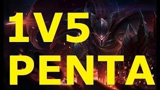 1V5 PENTAKILL (PANTHEON) - League of Legends