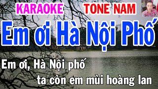 Karaoke Em ơi Hà Nội Phố Tone Nam Nhạc Sống gia huy karaoke