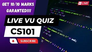 CS101 LIVE VU QUIZ 1 | Get Full Marks Guaranteed️ |  Hack  Quiz Firewall | Virtual University 