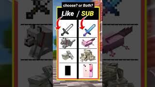 Title  what would you choose ?? #minecraft #shorts