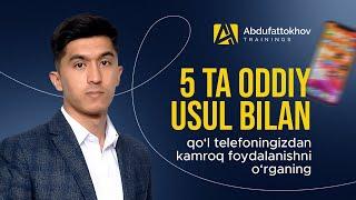 5 ta oddiy usul bilan qo`l telefoningizdan kamroq foydalanishni o`rganing!