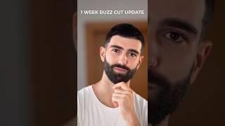 1 WEEK BUZZ CUT UPDATE #buzzcut #menshair