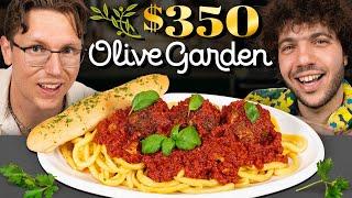 Benny Blanco Eats $350 Olive Garden Spaghetti and Meatballs