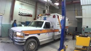 Retired Ambulance, 7.3 Powerstroke Quarter Mile, Lights On