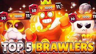 Top 5 Brawlers To Max Out (New Meta)