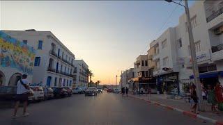 Sidi Bou Said To La Marsa, Beautiful Sunset, Tunisia  4k || سيدي بو سعيد