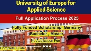  How to Apply University of Europe for Applied Sciences | Germany | No Fee | BS & Masters | Guide