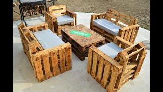 Homemade GARDEN FURNITURE From PALLET !?