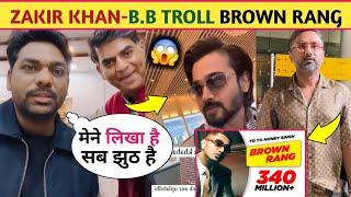  Zakir Khan And Bhuvan Bam Trolled Brown Rang Script || Zakir Khan Reply Honey Singh