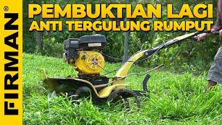 PEMBUKTIAN LAGI! MESIN BAJAK MINI FIRMAN ANTI TERGULUNG RUMPUT