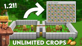 Minecraft Villager AFK Crop Farm 1.21 Tutorial - Potato Wheat Carrot