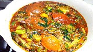 AUTHENTIC OKRO SOUP ||FETRI DETSI ||SAUCE GOMBO