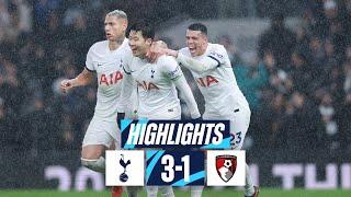 TOTTENHAM HOTSPUR 3-1 BOURNEMOUTH // PREMIER LEAGUE HIGHLIGHTS // NEW YEAR'S EVE WIN