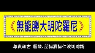 無能勝大明陀羅尼108遍 普陀講堂(弘法寺) 圖登。朋措嘉措仁波切唱誦