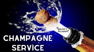 How to open a Bottle of Champagne as a waiter! Fine dining service! Waiter training! Wine service!