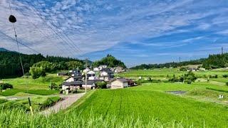 Beautiful Scenery of Japan - Japanese Countryside Village Nakatsugawa, Gifu Walking Tour [4K HDR]