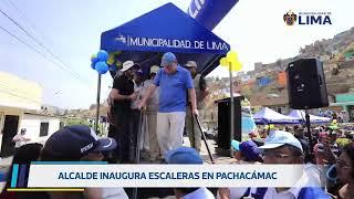 Inauguración de escaleras solidarias. 13 de enero.