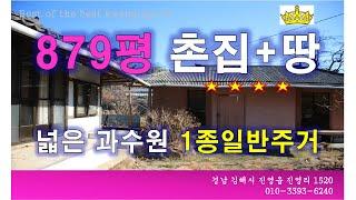 밀양 촌집 매매 밀양 땅 급매 879평 넓은 과수원과 시골집이 있는 1종일반주거지역