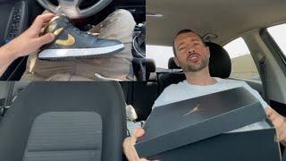 Black and Gold Air Jordan 1 Mid Unboxing and Review