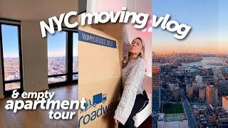 NYC MOVING VLOG: Empty apartment tour & Moving into my new Brooklyn studio!