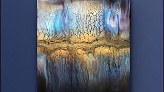 Gorgeous! Art Alchemy Acrylic Pour Swipe....MUST SEE!