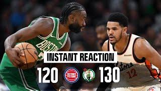 INSTANT REACTION: No Tatum, no problem for Celtics in gritty win over the Detroit Pistons