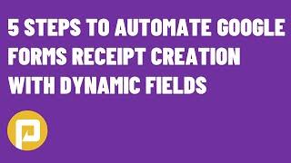 How to Create an Invoice With Performflow - Google Forms Automated Invoice Generator