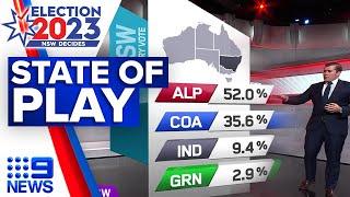 A look at the election state of play | NSW Election 2023 | 9 News Australia