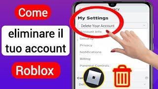 Come eliminare definitivamente l'account Roblox (nuovo metodo) | Come eliminare l'account Roblox
