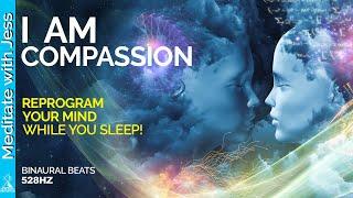 RAISE YOUR FREQUENCY WHILE YOU SLEEP.  COMPASSION REPROGRAMMING for JOY POSITIVE AFFIRMATIONS 528Hz.