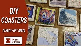 How to Make Coasters - DIY Gift Ideas