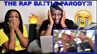 Couple Reacts : "THE RAP BATTLE PARODY" (ORIGINAL) Reaction!!!