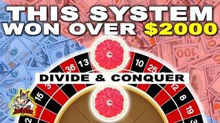 TURN $30 INTO OVER $400! "Divide and Conquer" #roulette