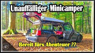 Stealth Camper- Alltagstauglich und günstiger Golf Kombi Umbau - Car Camping - bereit fürs Abenteuer