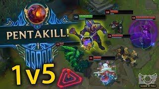 Best Pentakill Montage #23 - League of Legends (1v5 Nasus, Perfect Yasuo, Pro Pyke, Teemo) | LoL