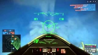 Eject from plane, land on platform and reenter plane