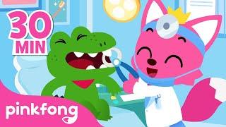 I'm Scared of the Dentist!  | Curious Detectives and more | Job Songs | Pinkfong Songs for Children