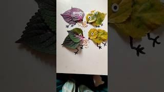 How to make leaf craft chicks#art #shots #reels #crafty rebeka#leaf craft#papercraft