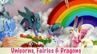 Unicorn, Fairy & Dragon Kid's Diorama!