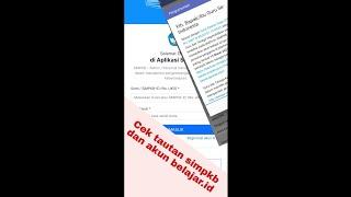 Cara cek dan menautkan akun belajar.id dengan SIMPKB